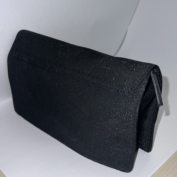 Giorgio Armani Matte Black Clutch Bag with Interior Zipper - New - Picture 6 of 15
